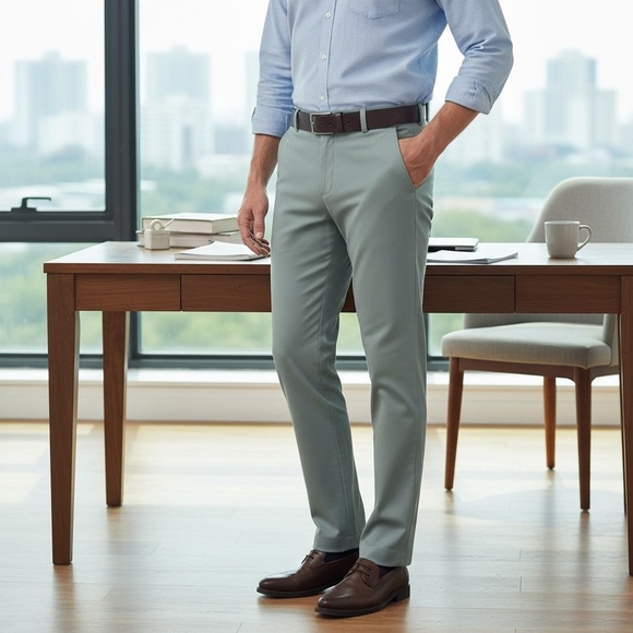 TimelessFlex Men’s High-Stretch Straight Fit Pants – Black | 36x30 | NWT - Picture 5 of 7